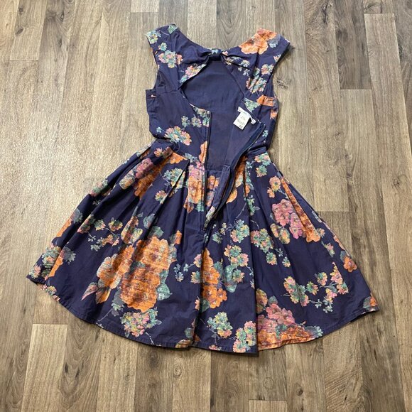 American Rag Floral A-Line Skater Dress Size XS whimsigoth whimsical boho retro - Picture 4 of 8